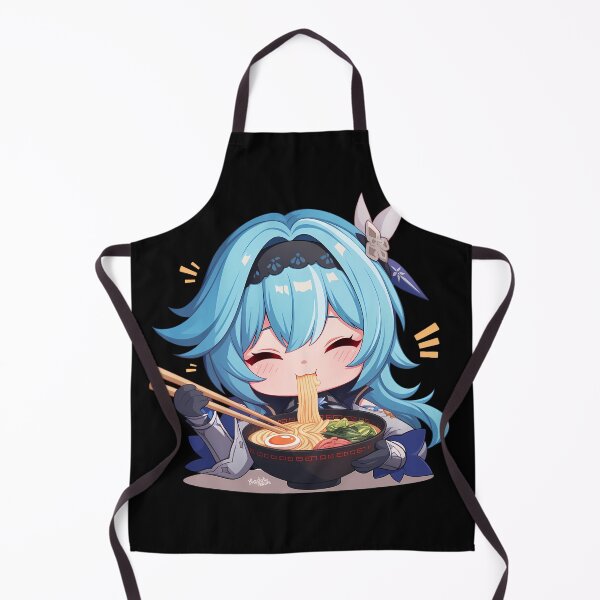 Item preview, Eula Genshin Impact Game Kawaii Chibi Ramen Blue Cryo Mondstadt designed and sold by Raslbazola.