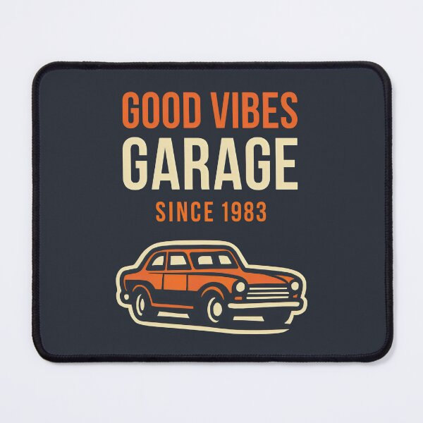 Item preview, Good Vibes Garage Classic Car Retro Design Since 1983 designed and sold by SplashTastic.