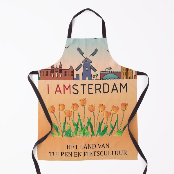 Item preview, I AMSTERDAM | Het Land van Tulpen en Fietscultuur Poster designed and sold by FilizDesigner.