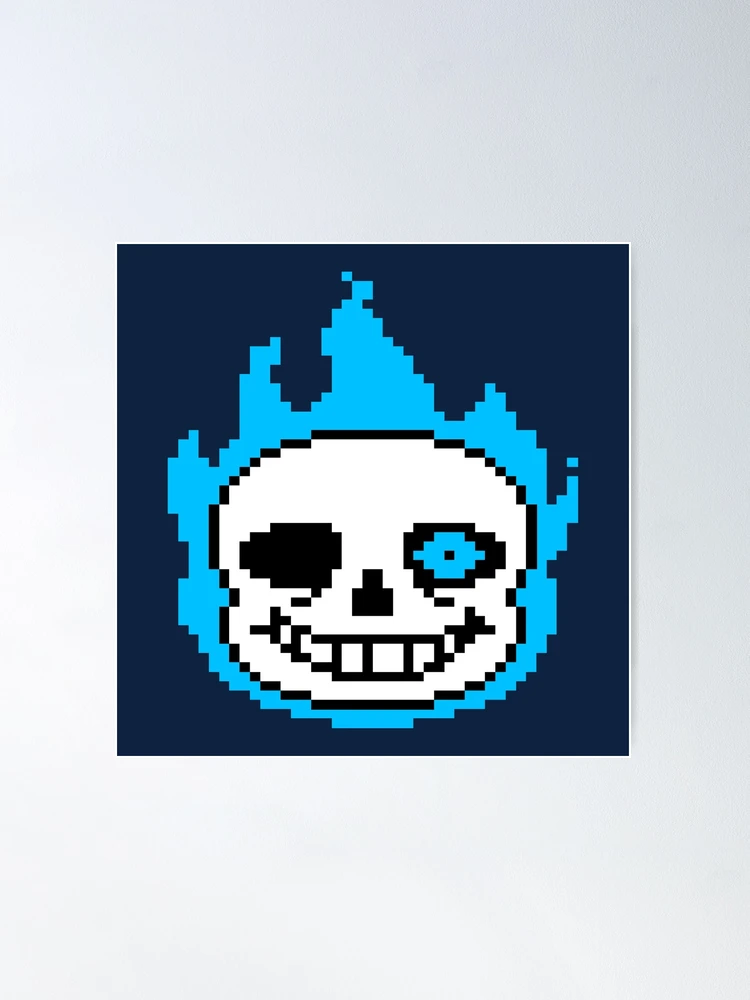 Poster Propaganda - Pixel Art - Undertale - Sans