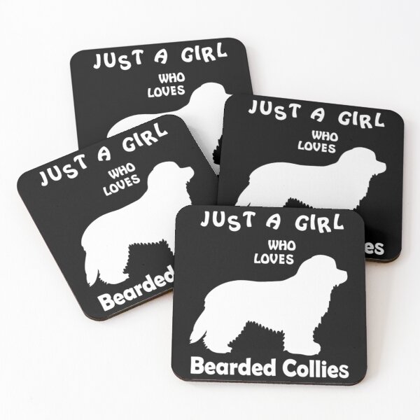 Item preview, Just a Girl Who Loves Bearded Collies   designed and sold by hieuhieuquan.
