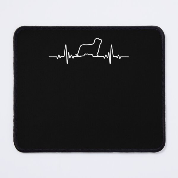 Item preview, Minimalist Heartbeat Bearded Collie Zipper Pouch designed and sold by hieuhieuquan.