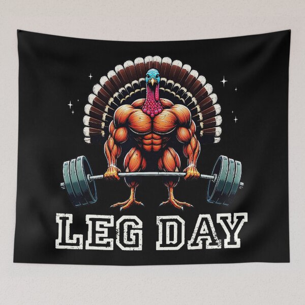 Item preview, Funny Deadlifting Turkey Thanksgiving Leg Day Deadlift Funny  designed and sold by JEFDodsonArt.