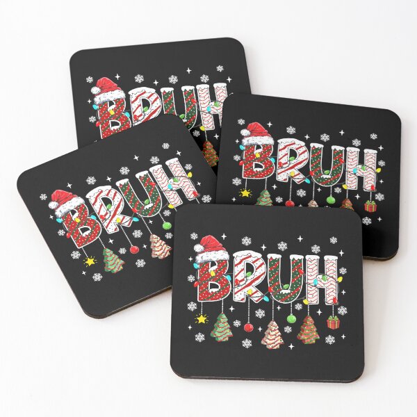 Item preview, Bruh Christmas Tree Cake Funny Xmas Lights designed and sold by jackelmbradyt.