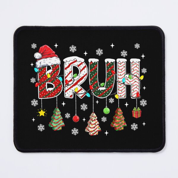 Item preview, Bruh Christmas Tree Cake Funny Xmas Lights designed and sold by jackelmbradyt.
