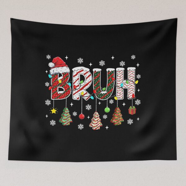 Item preview, Bruh Christmas Tree Cake Funny Xmas Lights designed and sold by jackelmbradyt.