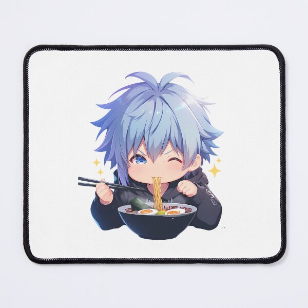 Item preview, Idolish Riku Nanase Idolish7 I7 Kawaii Ramen Chibi Cute Blue Hair Anime Boy Anime designed and sold by Raslbazola.