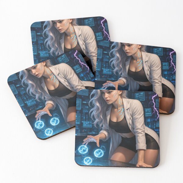 Item preview, White haired scientist science   designed and sold by CathryneDelamort.