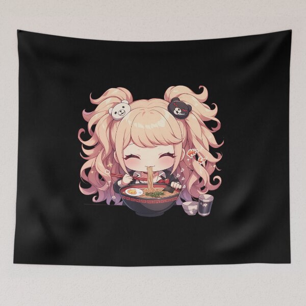 Item preview, Junko Enoshima Danganronpa Anime Kawaii Chibi Ramen Smile designed and sold by Raslbazola.