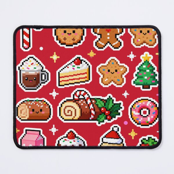 Item preview, Cute Pixel Christmas Treats Sticker Sheet designed and sold by MuseAI.