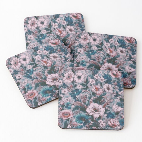 Item preview, Blush Blues Bloom – Romantic Cottagecore Floral in Vintage Watercolor designed and sold by Sersery.