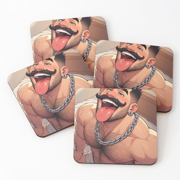 Item preview, Funny Muscular Bear Guy, Good Boy – Gay Pride Cartoon Art designed and sold by eroticmaleart-.
