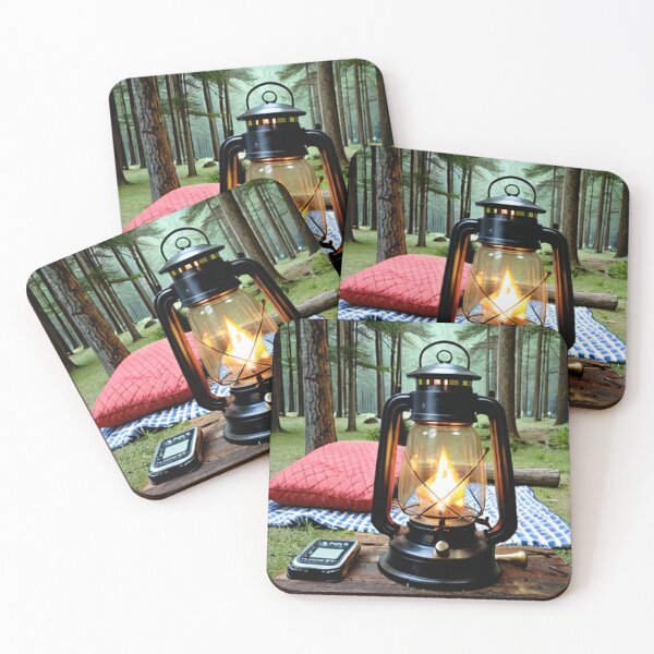 Item preview, Camping Lantern and Pillow in Forest designed and sold by SassyArtistry.