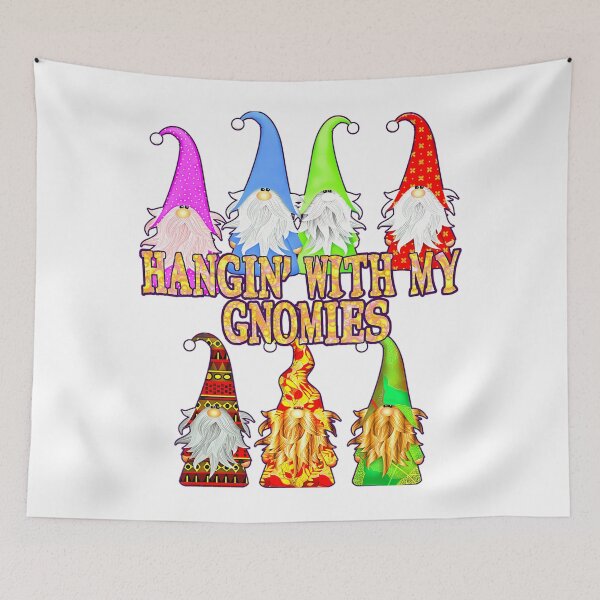 Item preview, With Vintage Holiday Funny Happy My Hangin Quote Gnomies designed and sold by Rackaam777Art.