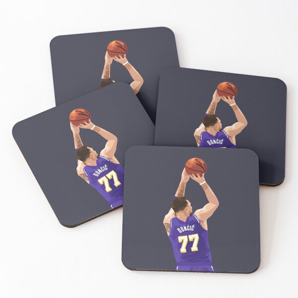 Item preview, Luka Doncic Shot Vector Back Purple Qiangy designed and sold by qiangdade.