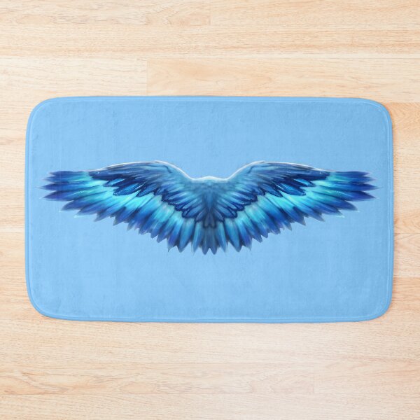 Item preview, Blue Angel Wings – Glowing Celestial Energy Art designed and sold by Ekracreatives.