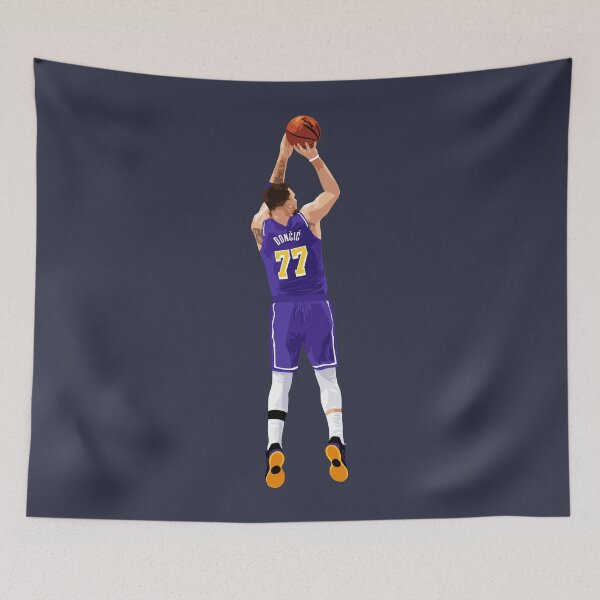 Item preview, Luka Doncic Shot Purple Qiangy designed and sold by qiangdade.