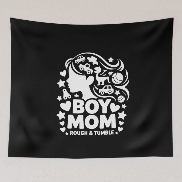 Item preview, Rough & Tumble Boy Mom Pride Tees - Blue Designs designed and sold by Reichcorp.