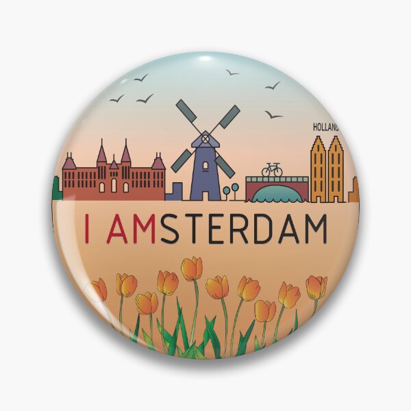 Item preview, Amsterdam Poster | Il Paese dei Tulipani e della Cultura della Bicicletta designed and sold by FilizDesigner.
