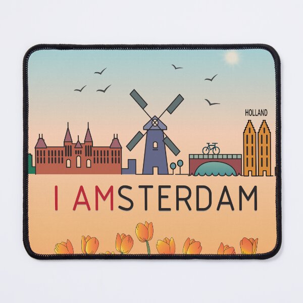 Item preview, Amsterdam Poster | Il Paese dei Tulipani e della Cultura della Bicicletta designed and sold by FilizDesigner.