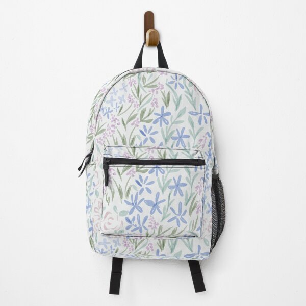 Item preview, Grandmillennial Cottage Garden Alllover Floral Ditsy in blue sage &green designed and sold by aneladesigns.