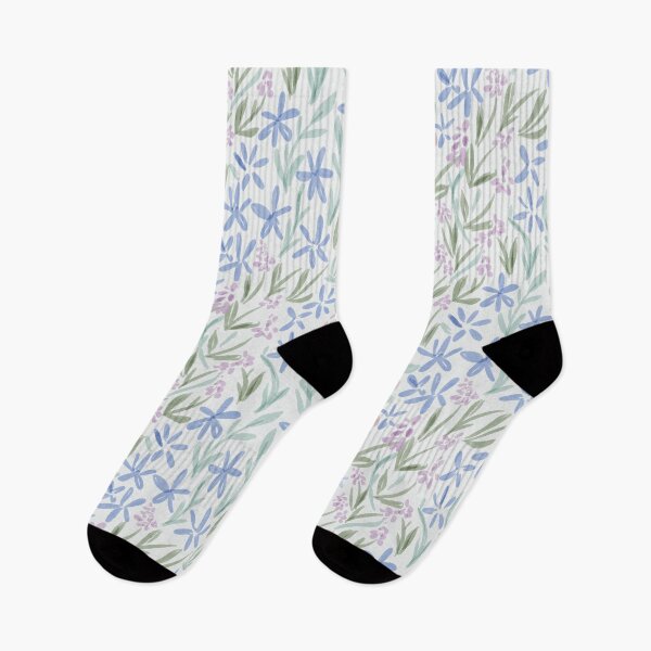 Item preview, Grandmillennial Cottage Garden Alllover Floral Ditsy in blue sage &green designed and sold by aneladesigns.