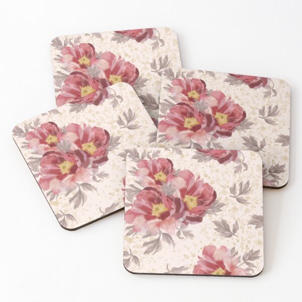 Item preview, Light and Bright Vintage Granny Chic Florals, Peony roses designed and sold by Frostie88.
