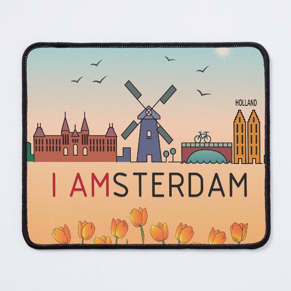 Item preview, Ámsterdam - El País de la Cultura del Tulipán y la Bicicleta designed and sold by FilizDesigner.