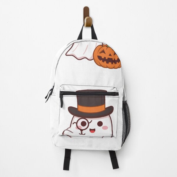 Item preview, holding pumpkin candy bucket designed and sold by Boo-Buddy.