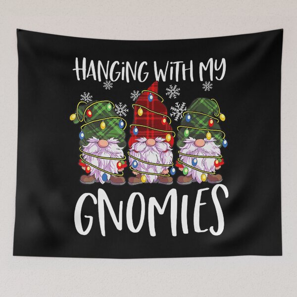 Item preview, Happy With Vintage Funny Quote Holiday My Hangin Gnomies designed and sold by Rackaam777Art.