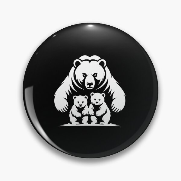 Item preview, Mama Bear Protective T-shirt - Bear Silhouette & Cubs designed and sold by Reichcorp.