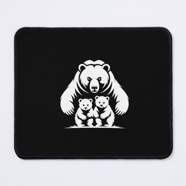 Item preview, Mama Bear Protective T-shirt - Bear Silhouette & Cubs designed and sold by Reichcorp.
