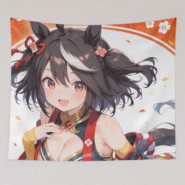 Item preview, Kitasan Black Uma Musume Pretty Derby Anime Girl Festival Outfit designed and sold by HumbertoValveno.