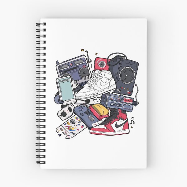 Item preview, 90s Retro Mix — Sneakers, Boombox, Speaker designed and sold by SleekLineSketches.