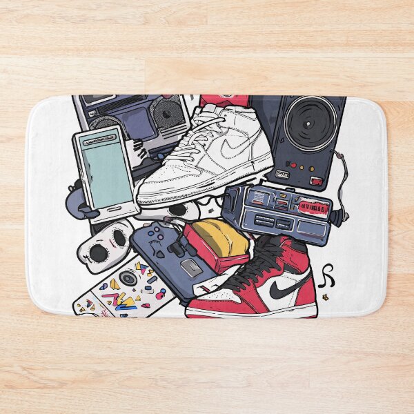 Item preview, 90s Retro Mix — Sneakers, Boombox, Speaker designed and sold by SleekLineSketches.