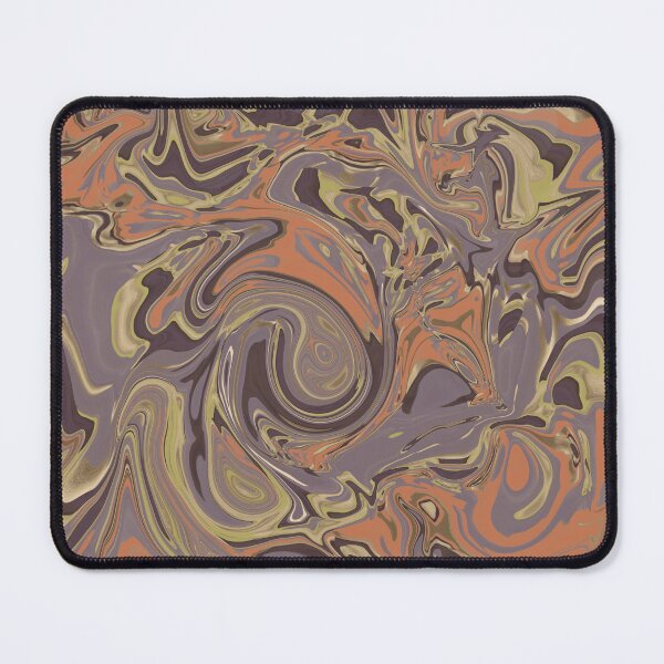 Item preview, Abstract Faux Liquid Marble Texture in Dusty Purple Golden &Orange jumbo designed and sold by aneladesigns.