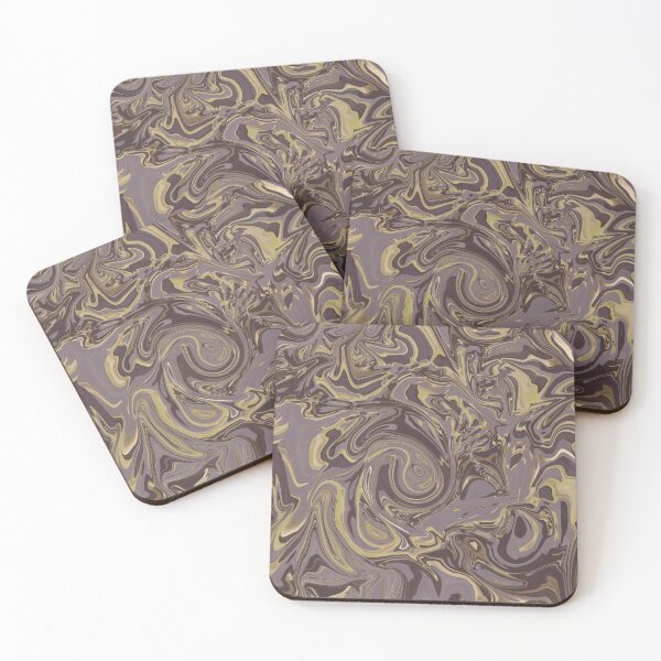 Item preview, Abstract Faux Liquid Marble Texture in Earthy Dusty Purple Golden jumbo designed and sold by aneladesigns.