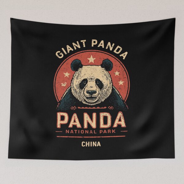 Item preview, Giant Panda National Park - China  designed and sold by GoodOldVintage.