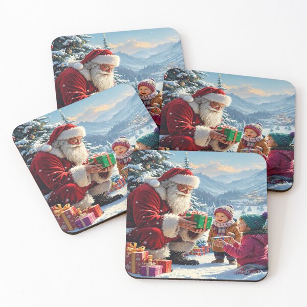 Item preview, Santa Claus, Christmas holidays, Christmas atmosphere, Christmas tree, toys, sharing, children, mountain designed and sold by Redbdon.