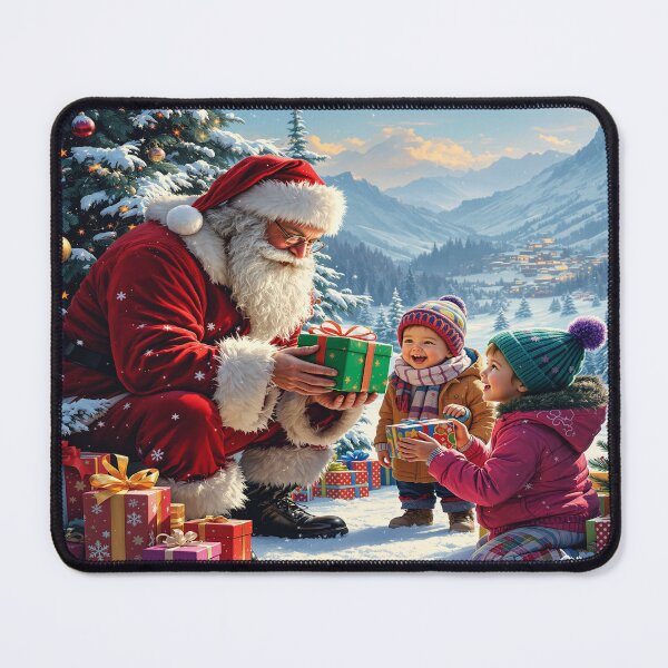 Item preview, Santa Claus, Christmas holidays, Christmas atmosphere, Christmas tree, toys, sharing, children, mountain designed and sold by Redbdon.
