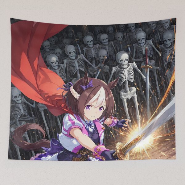 Item preview, Special Week Uma Musume Pretty Derby Anime Girl Epic Skeleton Battle designed and sold by HumbertoValveno.