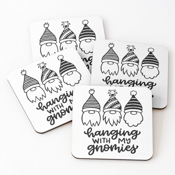 Item preview, Holiday Quote With My Vintage Happy Hangin Funny Gnomies designed and sold by Rackaam777Art.