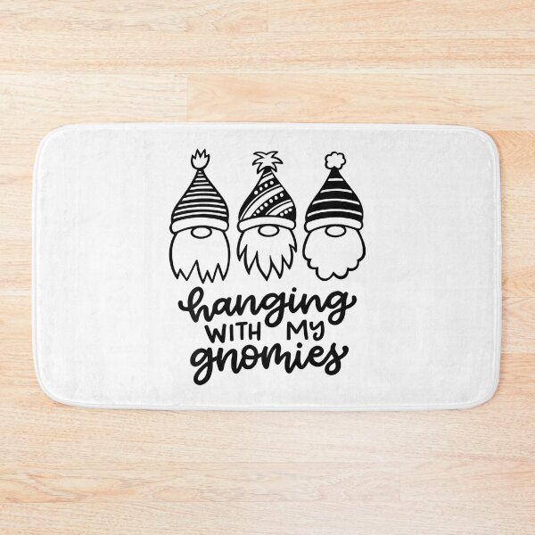 Item preview, Holiday Quote With My Vintage Happy Hangin Funny Gnomies designed and sold by Rackaam777Art.