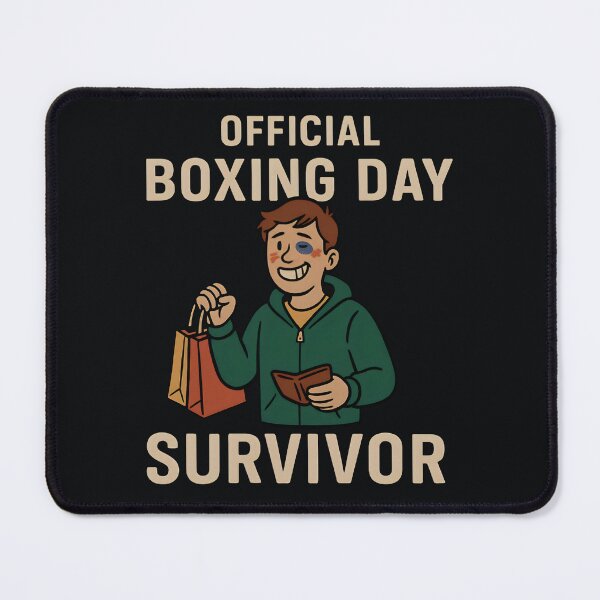Item preview, Official Boxing Day Survivor – Funny Post-Holiday Shopping designed and sold by SidTastic .