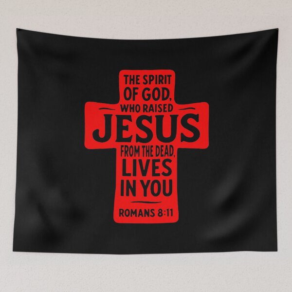 Item preview, Romans 8:11 The Spirit of God who raised Jesus from the dead lives in you designed and sold by plushism.