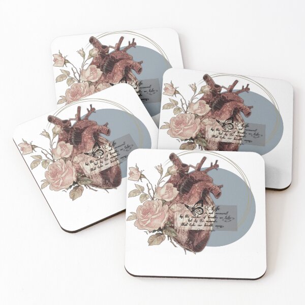 Item preview, Heart in Bloom – Romantic Vintage Floral Collage of Roses, Sky & Spring Emotion designed and sold by Sersery.
