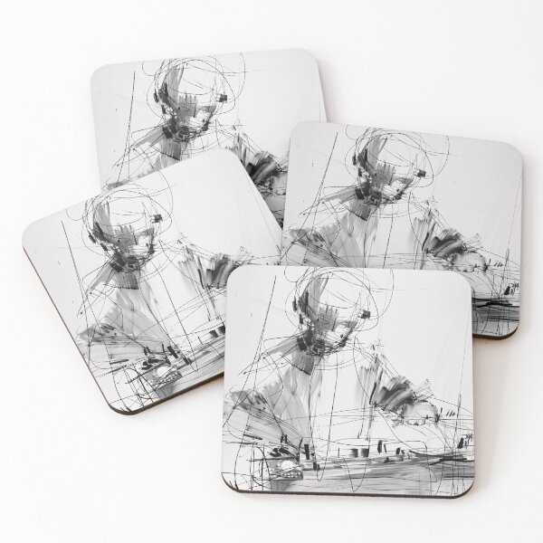 Item preview, Abstract DJ Mixing Sketch — Modern Line Art Design designed and sold by SleekLineSketches.