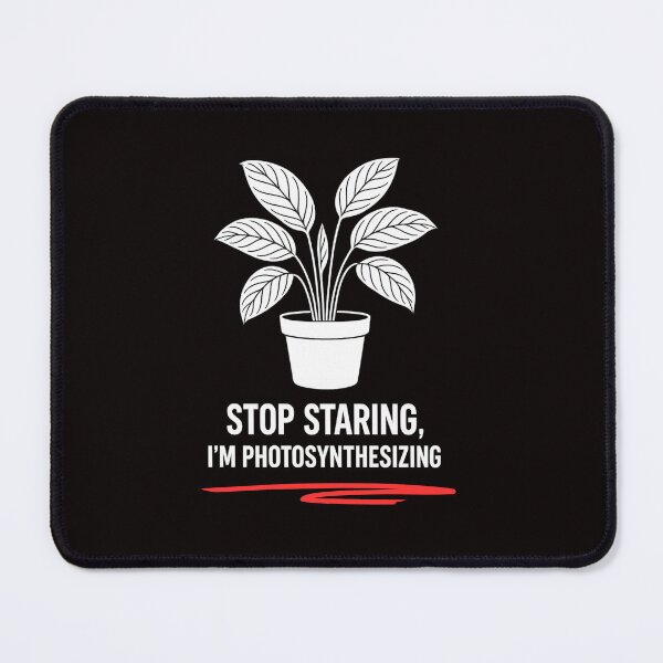 Item preview, Calathea Plant Line Art – “Stop Staring, I’m Photosynthesizing” | Minimalist Botanical Design designed and sold by Tadeusz1.
