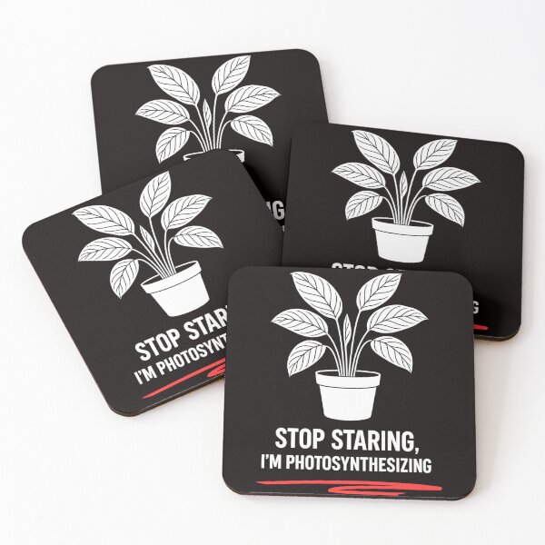Item preview, Calathea Plant Line Art – “Stop Staring, I’m Photosynthesizing” | Minimalist Botanical Design designed and sold by Tadeusz1.