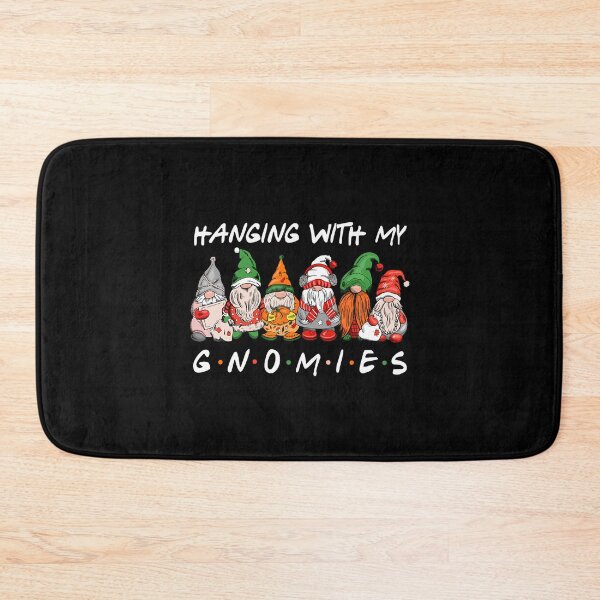 Item preview, Vintage Happy Hangin My Funny Holiday Quote With Gnomies designed and sold by Rackaam777Art.
